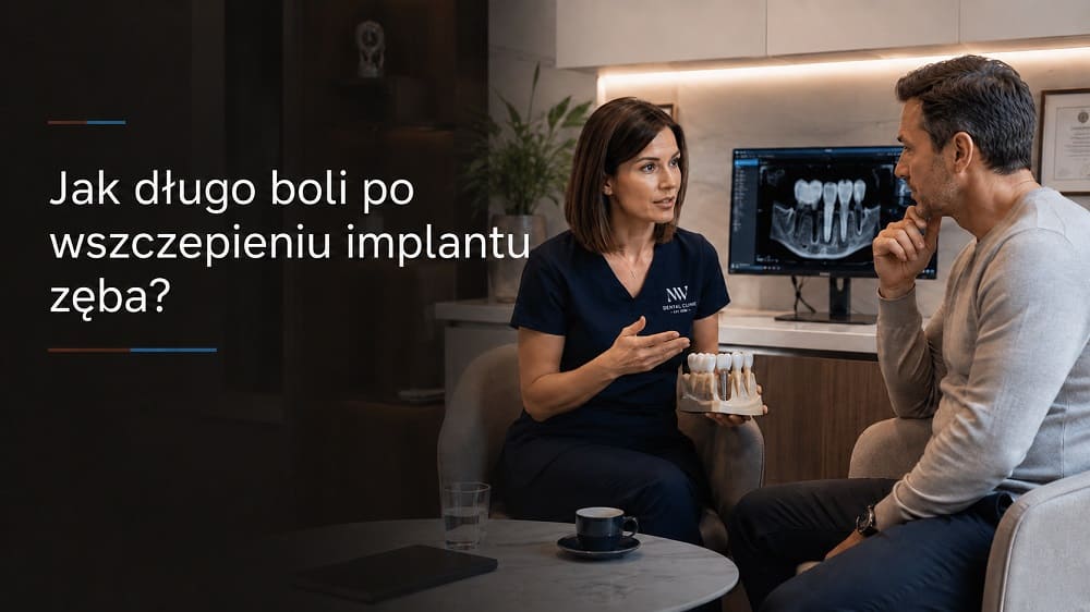 Ból u pacjenta po wszczepieniu implantu zęba