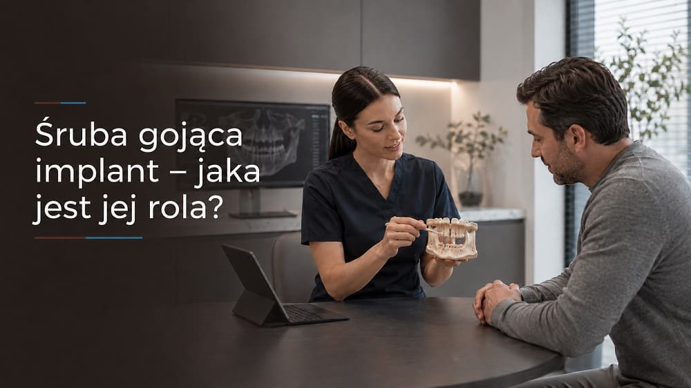 Śruba gojąca implant